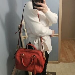 Auth Louis Vuitton Monogram Empreinte Speedy Bandoulière 25